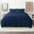 thumbnail image 1 of Nestl Couette Plissée Pincée, Ensemble Couette Simple/Simple TG, Bleu Marine, 1 of 6