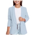 thumbnail image 2 of Veste de Costume Formelle à Manches Longues pour Filles avec Poche Intérieure Hauts & Chemises pour Enfants, 2 of 8