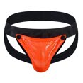 thumbnail image 1 of EOYWHK Mens Adjustable Jockstrap Stretch G-String Thong Shiny Open Crochet T Back Brief with Pouch, 1 of 3