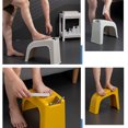 thumbnail image 1 of Lightweight Rest Better And Household Bathroom Stools Stool Tripod Stool Protrusions And Support Household Stools blackish green, 1 of 9