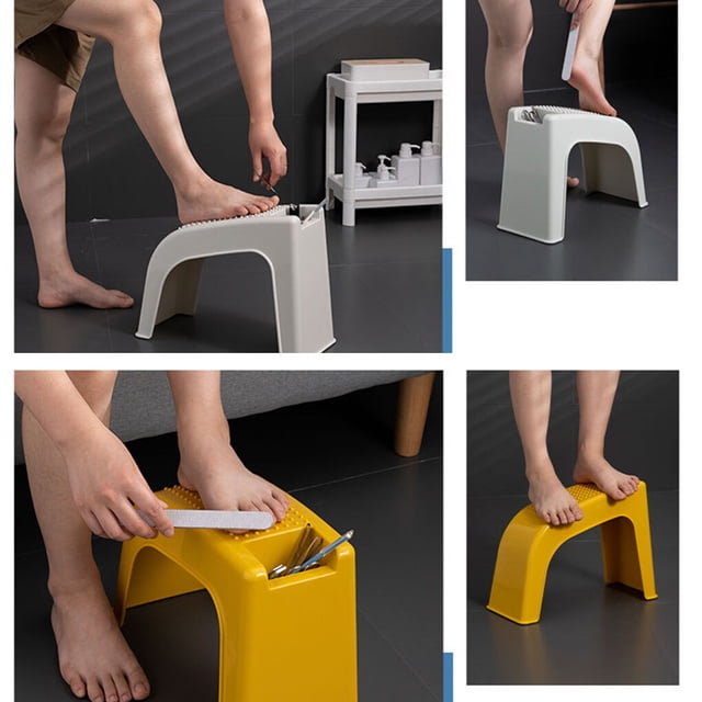 Lightweight Rest Better And Household Bathroom Stools Stool Tripod Stool Protrusions And Support Household Stools blackish green