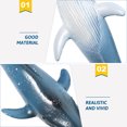 thumbnail image 3 of 1Pcs Childrens Animal Toy Model Blue Plastic Whale for Kids 11.8X1.8X0.9In, 3 of 8