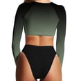 thumbnail image 3 of LSLJS Maillot de Bain Femme Imprimé à Manches Longues à Col Rond Fendu, Maillots de Bain pour Femmes, 3 of 3