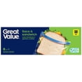 thumbnail image 2 of Great Value Sandwich Bags, Zipper Seal, 50 Bags, 2 of 4
