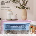 thumbnail image 4 of CoSoTower Compact Refrigerator, Mini Fridge with Freezer, Adjustable Shelf, Mechanical Thermostat and Reversible Door, Pink, 4 of 6