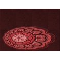 thumbnail image 1 of Ahgly Company Tapis d'Intérieur Rectangulaire Transitionnel Rouge Brique Feu Lavable à la Machine, 2 Pieds x 5 Pieds, 1 of 7