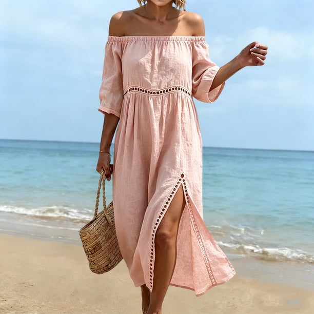Beach Beautiful Summer Maxi Dresses Beach White Maxi Dress Canada Cotton Sun Dresses Canada Summer Beach