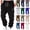 Blue, variant on DDAPJ pyju Men's Cotton Cargo Pants Clearance Sale,Drawstring Elastic Waist Jogger Sweatpants Plus Size Lightweight Work Pants Loose Straight Trousers with Multi Pockets S - 4XL