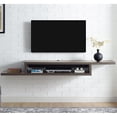thumbnail image 1 of Asymmetrical Wall Mounted Wood TV Console Entertainment Center 72-inch Gray, 1 of 7