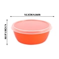 thumbnail image 3 of Stackable Food Storage Containers with Lids, 4-Piece Round Plastic Fridge Bowl Set for Freshness and Meal Prep, Airtight Lunch Containers for Leftovers and Fruits, 3 of 9