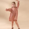 thumbnail image 4 of LOVZFMLL Girls' Summer Short Sleeve Ruffled Round Neck Lace Embroidery Mesh Princess Bow Skirt, 4 of 9