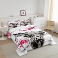 thumbnail image 3 of Erosebridal Highland Cow Bedding Queen Comforter Set, Rustic Farmhouse Down Comforter, Cherry Blossoms Decor, 3pcs, 3 of 7