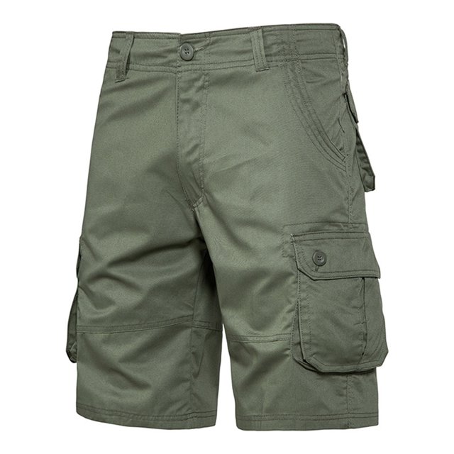 LSLJS Mens Mode Sports Multi-Poches Décontracté Été Solide Fermeture Éclair Court Pants, Mens Shorts Été Clothes