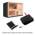 thumbnail image 3 of Langgg Rabbit Hutch Cover Double Decker Breathable Pet Bunny Cage Portable Dustcover Ventilation Protector Protective Sheath Outdoor Grey, 3 of 7