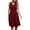 Red, variant on Dresses for Women 2023 Women's Sleeveless Loose Plain Dresses Casual Short Dress With Pockets Tie-Dye Rainbow Gradient Print Dress Party Dresses for Women Elegant Classy on Clearance