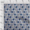 thumbnail image 1 of oneOone Cotton Poplin Fabric Leaves & Floral Block Print Sewing Fabric BTY 42 Inch Wide, 1 of 5