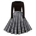 thumbnail image 2 of TJAZFJPA Robe d'Été de Plage Grande Taille pour Femmes, Col en V, Décontractée, Manches 7/8, Haut T-Shirt, Robe de Danse, Robe T-Shirt, 2 of 6