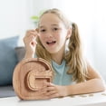 thumbnail image 4 of XZNGL Personalized Wooden Name Money Box Wooden Deposit Box Twenty Six English Letters, 4 of 6