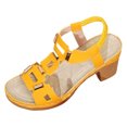 thumbnail image 1 of DAFEI Sandales pour Femmes à Talons Hauts Épais, à Bout Ouvert, à Talon Bloc, Robe, Fête Nuptiale, Chaussures de Mariage, 1 of 7