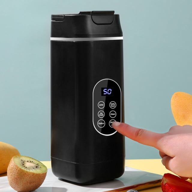 Digital Display Smoothie Maker, USB Rechargeable Portable Fruit Mixer Machine Smoothie Blender for Smoothies Fruits Veggies