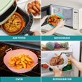 thumbnail image 3 of Air Fryer Accessory, 4pcs Air Fryer Silicone Pot, Basket (20cm), Collapsible Design Replacement Cake Mold, 3 of 5