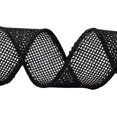 thumbnail image 2 of Joycrosso Burlap Wired Edge Ribbon 1 inch x 10 Yards, Black, Ideal for Crafting, Gift Wrapping, Wreath, Christmas Tree, and Rustic Wedding Decorations, 2 of 4