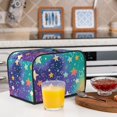 thumbnail image 5 of Toaster Cover 4 Slice Bright Stars Dustproof Bread Maker Cover Fingerprint Bakeware Protection Wide Slot Toaster Bag Reusable Kitchen Small Appliance Cover TC278, 5 of 5