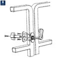 thumbnail image 2 of Black Gate Latch Pontoon Boat Gate Latch, 2 of 2