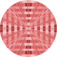 thumbnail image 1 of Ahgly Company Tapis Rond Lavable en Machine Intérieur Transitionnel Rose Corail Clair, 7 Pieds Rond, 1 of 7