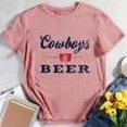 thumbnail image 1 of MesaSe T-Shirt Graphique pour Femmes Cowboys et Bière-Blanc-G, 1 of 7