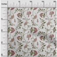 thumbnail image 2 of oneOone Coton Popeline Rouge Tissu Jacobée Tissu Imprimé de Matériel de Couture Floral par la Cour 42 Pouces de Large, 2 of 4
