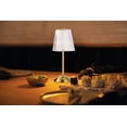 thumbnail image 3 of Bell + Howell Aurora Lampe de Table Petite Sans Fil Tactile DEL Rechargeable pour Table de Chevet Bureau Table de Nuit Base Dorée - Lot de 2, 3 of 6