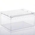 thumbnail image 1 of Habitat pour Reptiles Terrarium Boîte de Reproduction Acrylique Transparente Étanche Cage Araignée Lézard Scorpion Habitat Boîte d'Alimentation pour Insectes, 1 of 5