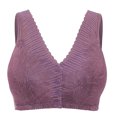 thumbnail image 5 of B91xZ Womens Double Support Wireless Bra Comfort-Strap Wireless Full-Coverage Bra,Gray 44, 5 of 5