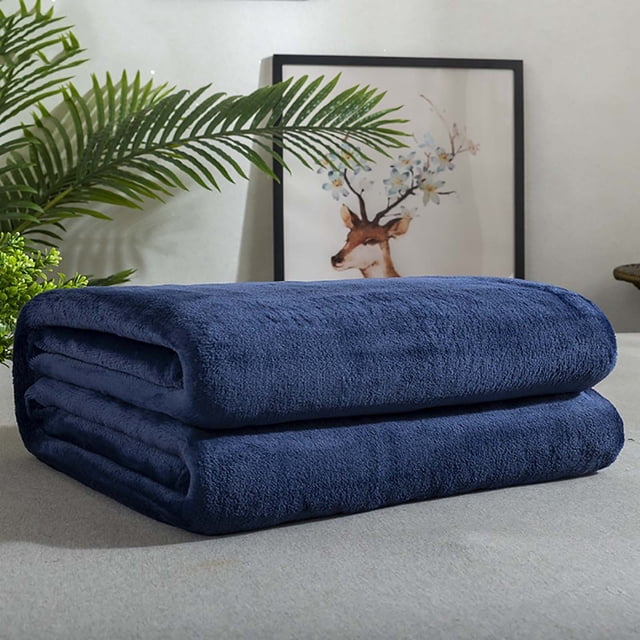 Clearance! Gspmoly Solid Color Flannel Blanket Summer Conditioning Blanket Office Nap Blanket -Layer Double-Sided Flannel Blanket All Season Thin Blanket Clearance