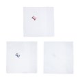 thumbnail image 3 of Umo Lorenzo  Cotton Boxed Initial Alphabet Handkerchiefs (Pack of 3) (Men's), 3 of 3