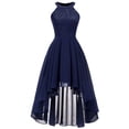 thumbnail image 4 of Gspmoly Robes d'Été pour Femmes 2025, Printemps et Été Col Rond Col Ajouré Coupe Ajustée Sans Manches Robe à Encolure Suspendue Robes Habillées pour Femmes Économies d'Été, 4 of 6