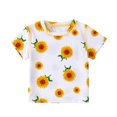thumbnail image 1 of Qudderr T-Shirt à Manches Courtes pour Garçons 1-6 Ans Imprimé Col Rond T-Shirts en Coton pour Garçons, 1 of 9