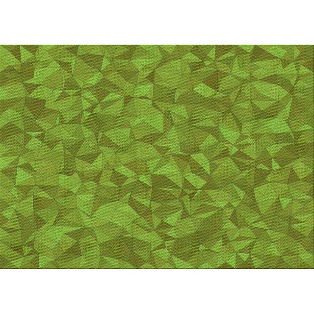 Ahgly Company Machine Washable Indoor Rectangle Transitional Green Area Rugs, 5' x 8'