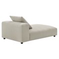 thumbnail image 3 of Chaise Longue Modulable Sans Accoudoirs en Tissu Rembourré Solace en Lin, 3 of 10