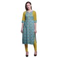 thumbnail image 1 of Bimba Robe Kurti Longue en Coton Imprimé, Tunique Droite, Robes pour Femmes, Haut Indien - Grand, 1 of 6