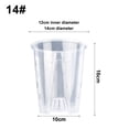 thumbnail image 1 of Clear Plastic Orchid Pots With Holes Transparent Flower Pot Succulents Plant, 1 of 1