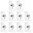 thumbnail image 1 of Miangastore 10pcs Furniture Clear Hanger Pads with Screws Non-Trace Hook Kitchen Sticker, 1 of 8