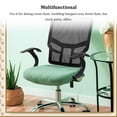 thumbnail image 3 of Chair Cushion Cover Seat Covers Backrest Chair Case Office Protector Soild Color Adjustable Dirt-Resistant for Banquet Home Kitchen Light Purple, 3 of 9