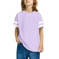 thumbnail image 3 of Rbaofujie T-Shirts à Manches Courtes Rayés pour Filles Col Rond Coupe Ample Tuniques Tops Blouses Décontractées d'Été, 3 of 7