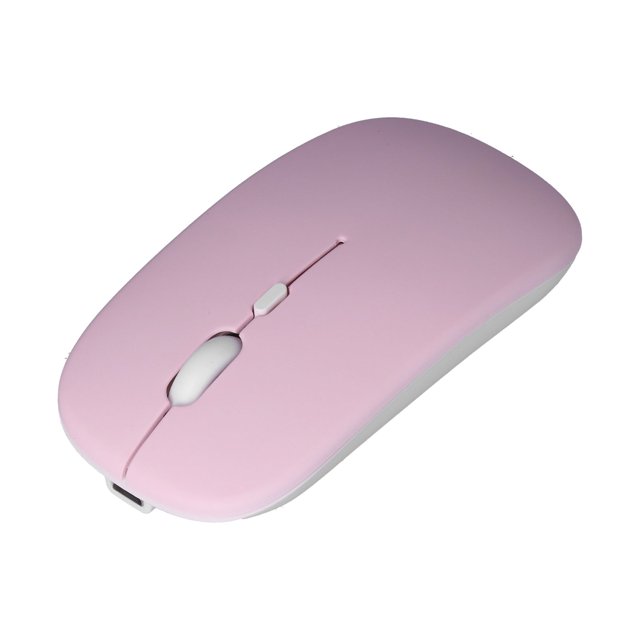 Computer Mouse Wireless, 2.4G Cordless Mouse Mute Rechargeable Three-Level DPI Adjustable Portable Dual-Mode for Computer for Laptop Black,White,Pink,Yellow,Green,Purple,Cyan
