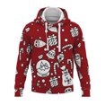 thumbnail image 1 of Tenmix Sweat à Capuche Homme Impression 3D Coupe Régulière Noël avec Cordon de Serrage Style J 3TG, 1 of 2