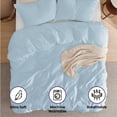 thumbnail image 3 of Beddora 100% Cotton Duvet Cover Set – All-Season Breathable – Secure Corner Ties & Button Closure – Queen & King Sets, 3 of 7