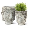 thumbnail image 2 of Buddha Head Planter / 7'', 2 of 5