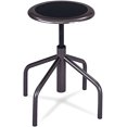 thumbnail image 2 of Safco Diesel Low Base - Stool - swivel - leather, steel - pewter, 2 of 8